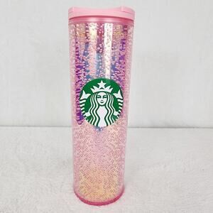 2020 Starbucks Pink Bubble Gradient Cold Cup Slide Lid Green Mermaid Siren 16 oz